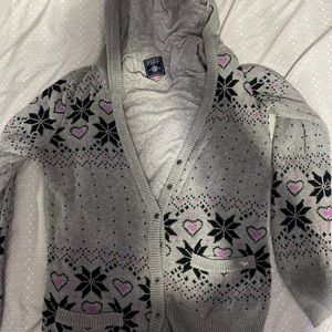 Victoria Secret PINK Fair Isle Cardigan Sweater